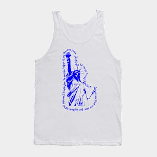 Statue of Liberty in Blue - Graphic Tank Top